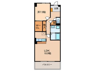 ソーラスフロント富船の物件間取画像